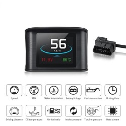 OBDSPACE P10 - computador de bordo do carro - scanner OBD2 - digital - velocidade / consumo de combustível / medidor de temperat