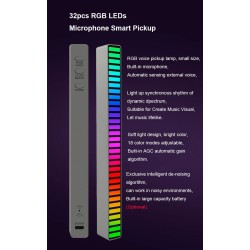 Tubo colorido RGB - faixa de LED - USB - Bluetooth - lâmpada de ritmo de voz/música