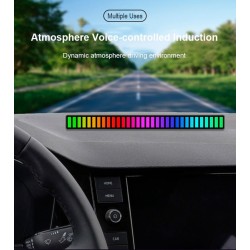 Tubo colorido RGB - faixa de LED - USB - Bluetooth - lâmpada de ritmo de voz/música