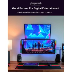 Tubo colorido RGB - faixa de LED - USB - Bluetooth - lâmpada de ritmo de voz/música