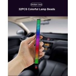 Tubo colorido RGB - faixa de LED - USB - Bluetooth - lâmpada de ritmo de voz/música