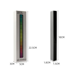 Tubo colorido RGB - faixa de LED - USB - Bluetooth - lâmpada de ritmo de voz/música