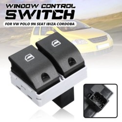 Interruptor de controle de vidro elétrico do carro - para VW / Polo 9N / Seat / Ibiza / Cordoba