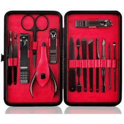 Conjunto profissional de manicure/pedicure - 15 peças