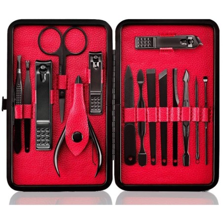 Conjunto profissional de manicure/pedicure - 15 peças
