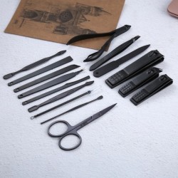 Conjunto profissional de manicure/pedicure - 15 peças