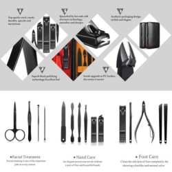 Conjunto profissional de manicure/pedicure - 15 peças