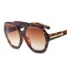 Fashionable sunglasses - oversized frame - decorative metal arrow - unisexSunglasses