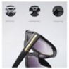 Fashionable sunglasses - oversized frame - decorative metal arrow - unisexSunglasses