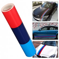 Listras de cor M - adesivo de vinil para carro - para BMW - 15cm * 1m