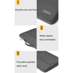 Capa protetora para laptop - com zíper / alça - à prova d'água - para MacBook Pro / Air - 13" - 14" - 14,2" - 15,4" - 16,2"