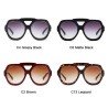 Fashionable sunglasses - oversized frame - decorative metal arrow - unisexSunglasses