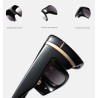 Óculos de sol grandes da moda - coloridos - com decoração em metal dourado - unissex