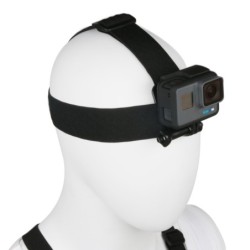 Cinto de cabeça elástico ajustável - suporte de montagem de câmera - para GoPro