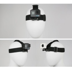 Cinto de cabeça elástico ajustável - suporte de montagem de câmera - para GoPro