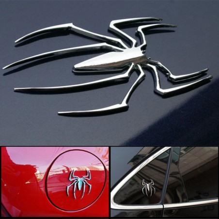 Aranha 3D - adesivo de carro de metal