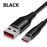 Carregamento rápido / cabo de dados - USB tipo C - 5A