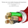 Carregamento rápido / cabo de dados - USB tipo C - 5A