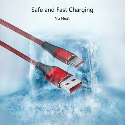 Carregamento rápido / cabo de dados - USB tipo C - 5A