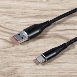 Carregamento rápido / cabo de dados - USB tipo C - 5A