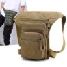 Bolsa pequena tática / militar - com cintura / perna / cinto de ombro - nylon