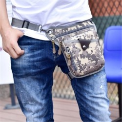 Bolsa pequena elegante - com cintura / perna / cinto de ombro - nylon