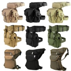 Drop leg bag - with waist / shoulder belt - waterproof - military / tactical typeBags