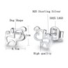 Small dog shaped earrings - 925 sterling silverEarrings