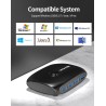 Comutador KVM - USB 2.0 / 3.0 - para Windows 10 / PC / teclado / mouse / impressora - compartilhamento / emparelhamento