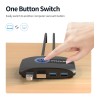 Comutador KVM - USB 2.0 / 3.0 - para Windows 10 / PC / teclado / mouse / impressora - compartilhamento / emparelhamento