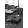 Comutador KVM - USB 2.0 / 3.0 - para Windows 10 / PC / teclado / mouse / impressora - compartilhamento / emparelhamento