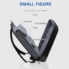 Mochila para laptop elegante - extrafina - à prova d'água - com porta de carregamento USB