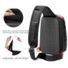 Bolsa transversal multifuncional - mochila para laptop de 9,7" - com porta de carregamento USB - à prova d'água