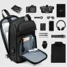 Fashionable shoulder laptop bag - backpack with USB charging port - waterproofBackpacks