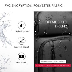 Bolsa de ombro elegante para laptop - mochila com porta de carregamento USB - à prova d'água