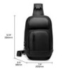 Bolsa de ombro elegante para laptop - mochila com porta de carregamento USB - à prova d'água