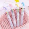 Caneta gel multicolorida - com flamingo - 10 cores de tinta