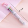 Caneta gel multicolorida - com flamingo - 10 cores de tinta