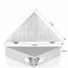 Modern wall lamp - triangle shaped - aluminum - LED - 3WWall lights