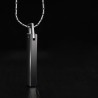 Classic stick shaped pendant - with chain - tungsten - unisexNecklaces