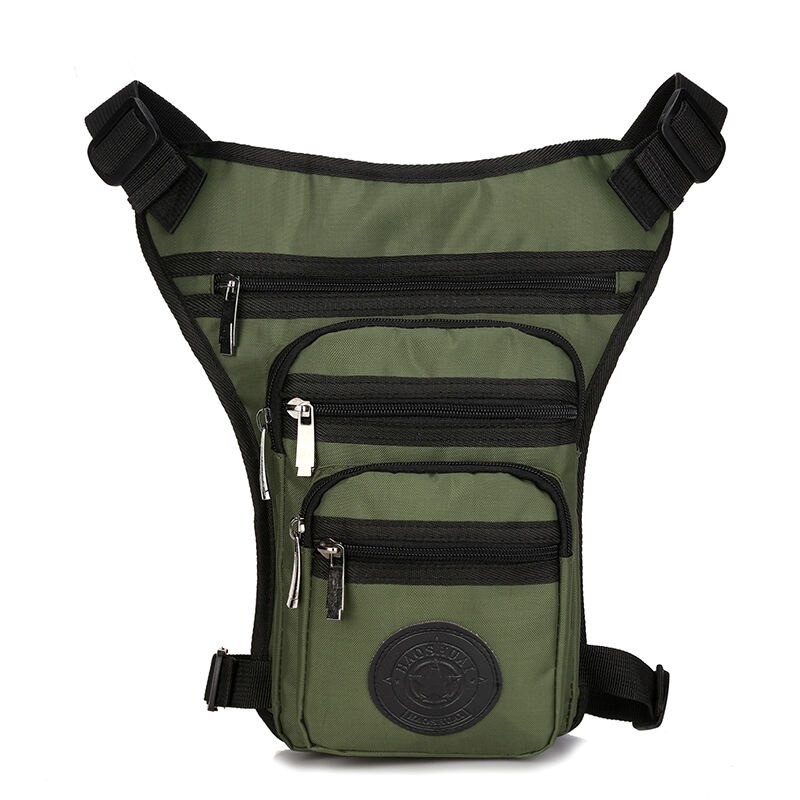 Bolsa pequena tática / militar - com cintura / perna / cinto de ombro - nylon
