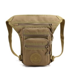 Bolsa pequena tática / militar - com cintura / perna / cinto de ombro - nylon
