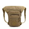 Bolsa pequena tática / militar - com cintura / perna / cinto de ombro - nylon