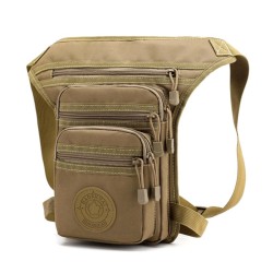 Bolsa pequena tática / militar - com cintura / perna / cinto de ombro - nylon