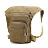 Bolsa pequena tática / militar - com cintura / perna / cinto de ombro - nylon