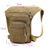 Bolsa pequena tática / militar - com cintura / perna / cinto de ombro - nylon