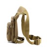 Bolsa pequena tática / militar - com cintura / perna / cinto de ombro - nylon