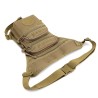 Bolsa pequena tática / militar - com cintura / perna / cinto de ombro - nylon