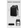 Elegant laptop backpack - extra thin - waterproof - with USB charging portBackpacks