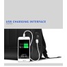 Mochila para laptop elegante - extrafina - à prova d'água - com porta de carregamento USB